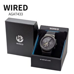 セイコー メンズ腕時計 ワイアード WW(ツーダブ)AGAT433 VD53 ストリートファッション ストップウオッチ機能 防水10気圧 レッド 腕時計の直径:41mm ベルト幅:22mm 風防:ハードレックスガラス 実用的 父の日 プレゼント - 画像 (1)