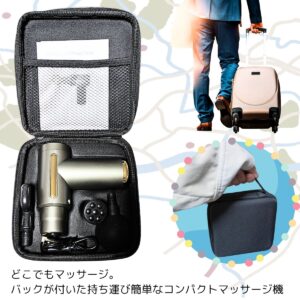 MINI Fascia Gun  BX-720 筋膜リリース マッスルガン 軽量 マッサージ器 ハンディマッサージャー 6段階調節 4種類のアタッチメント付き 約550ｇボディーケア ビューティー (全/4色) 実用的 プレゼント - 画像 (3)