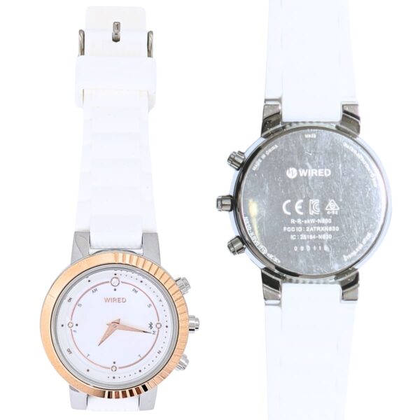 WIRED f(ワイアード エフ)  AGEB401,402  TOKYO GIRL MIX Bluetooth機能 シリコンバンド カラー(ブラック,ホワイト )  生産終了 稀少な逸品 10代から20代向け かわいさとクールさを兼ね備えたデイリーウォッチ。実用的 母の日 父の日 プレゼント