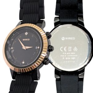 WIRED f(ワイアード エフ)  AGEB401,402  TOKYO GIRL MIX Bluetooth機能 シリコンバンド カラー(ブラック,ホワイト )  生産終了 稀少な逸品 10代から20代向け かわいさとクールさを兼ね備えたデイリーウォッチ。実用的 母の日 父の日 プレゼント - 画像 (6)