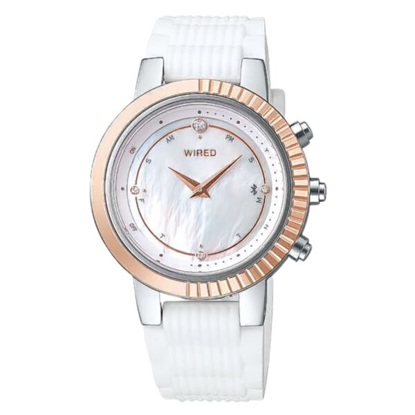 WIRED f(ワイアード エフ)  AGEB401,402  TOKYO GIRL MIX Bluetooth機能 シリコンバンド カラー(ブラック,ホワイト )  生産終了 稀少な逸品 10代から20代向け かわいさとクールさを兼ね備えたデイリーウォッチ。実用的 母の日 父の日 プレゼント