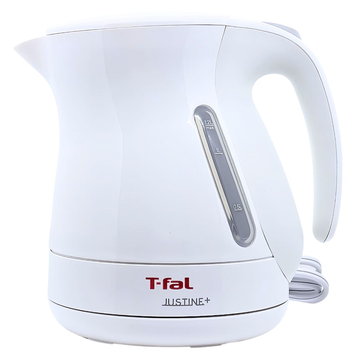 ティファール 電気ケトル 1.2L ジャスティン プラス KO340175 湯沸かし簡単＆省エネ設計 カラー:カカオブラック,ホワイト 実用的 母の日 父の日 プレゼント - 画像 (3)