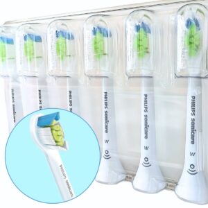 【替えブラシ6本入り】フィリップス ソニッケアー WホワイトプラスプラシヘッドHX6066/71 旧ダイヤモンドクリーン ひし形の毛先がステイン除去 レギュラーサイズ ブラシヘッド認識機能対応 ブラシが交換時期をお知らせ - 画像 (3)