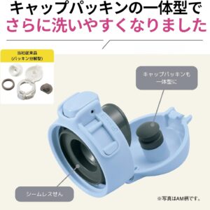 象印 ステンレスマグ 水筒 保温 保冷 シームレスせん ラクに洗える 720ml ワンタッチ スポーツドリンク可 カラー全3色(ネイビー, ミントブルー, ペールドープ) SM-VA72 軽量 タイ製 実用的 母の日 父の日 プレゼント - 画像 (2)