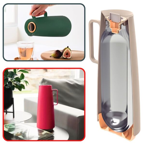 サーマルカラフェ 保冷保温ポット 1L サイズ:140mm×120mm (幅)、293mm (高さ) 重量: 0.55kg ブラジル製 キッチンウェア Tramontina ( トラモンティーナ ) iFデザインアワード受賞 #57545 母の日 プレゼント