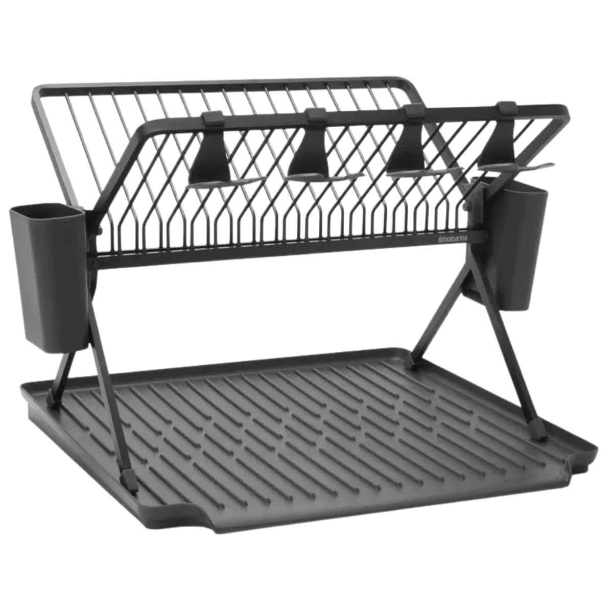ブラバンシア フォーダブルディッシュラック ラージサイズ サイズ:高さ310×幅510×奥行き420mm 最大17枚の皿が置ける 水切りトレイ付き 食器 水切りラック #55607 実用的 母の日 父の日 プレゼント - 画像 (2)