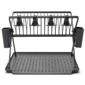 ブラバンシア フォーダブルディッシュラック ラージサイズ サイズ:高さ310×幅510×奥行き420mm 最大17枚の皿が置ける 水切りトレイ付き 食器 水切りラック #55607 実用的 母の日 父の日 プレゼント - 画像 (4)