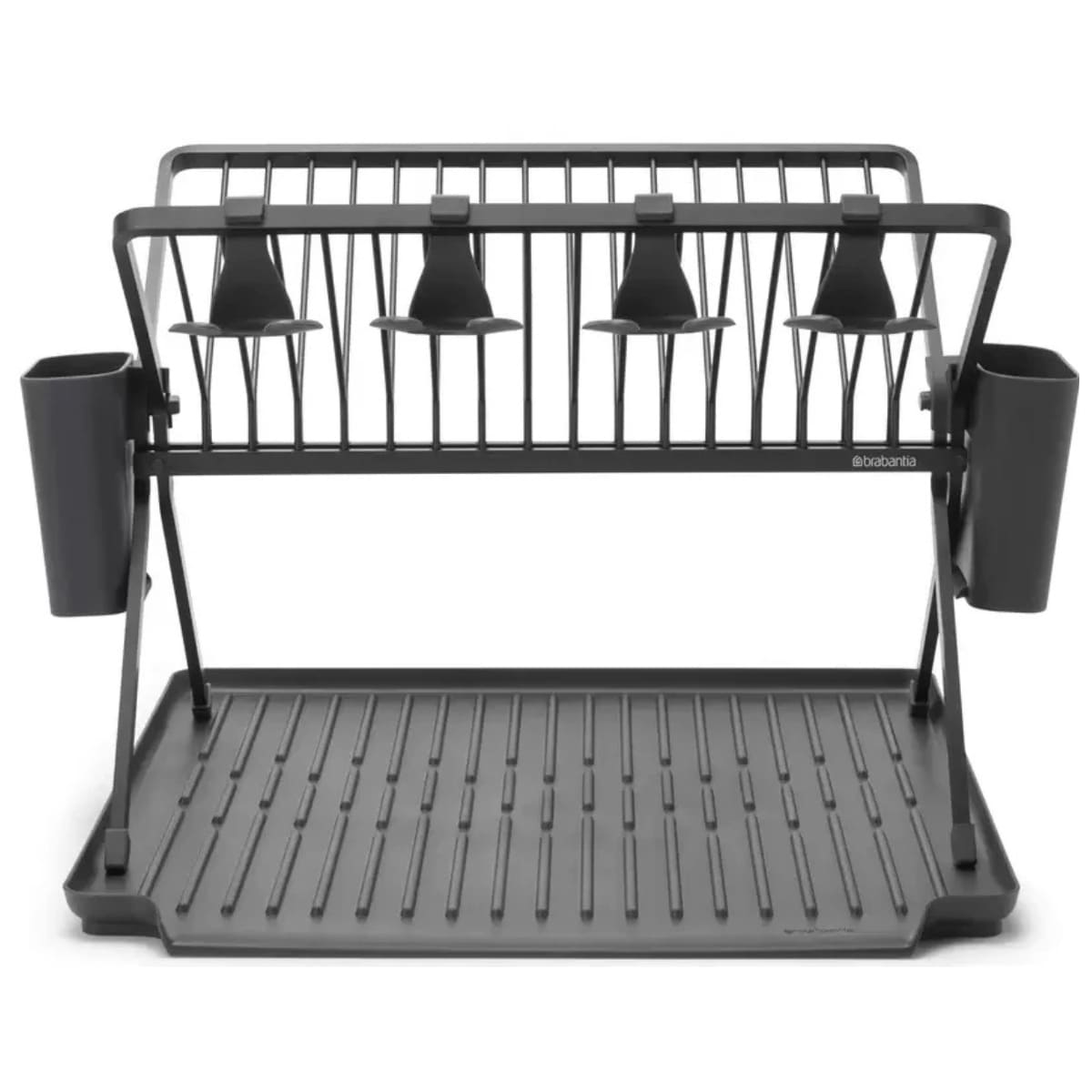 ブラバンシア フォーダブルディッシュラック ラージサイズ サイズ:高さ310×幅510×奥行き420mm 最大17枚の皿が置ける 水切りトレイ付き 食器 水切りラック #55607 実用的 母の日 父の日 プレゼント - 画像 (4)