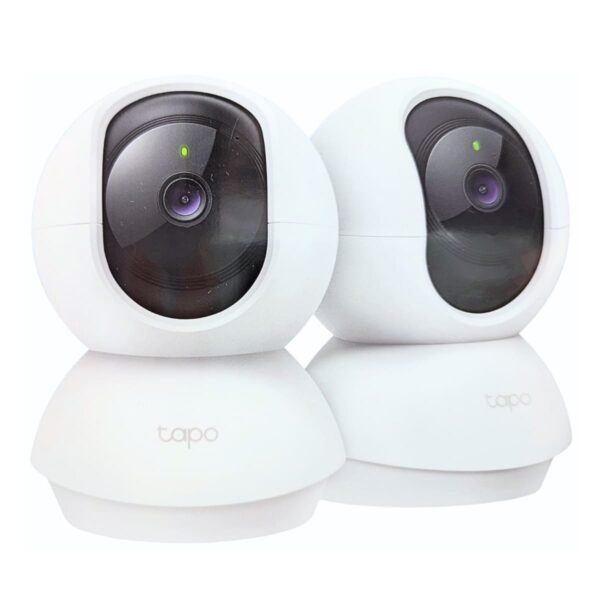 Tapo 室内 ネットワークWi-Fiカメラ 見守りカメラ 300万画素 解像度:2K 3MP 360度回転 型番:C210P2 首振り(水平360°/ 垂直114°) 双方向通話 microSD:最大512GB 2個