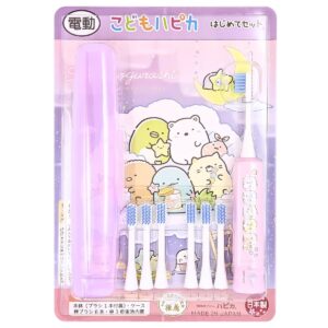 こどもハピカ 電動歯ブラシ はじめてセット(本体 替ブラシ6本 ハードケース)  超微細タタキ振動で毎分7,000回 毛はやわらかめ 日本製 デザイン(4種) こどもの日 夏の連休中 夏休みの 生活習慣 お誕生日 プレゼント - 画像 (5)