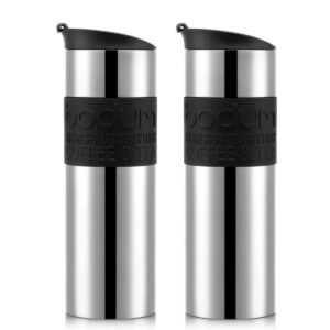 水筒 ボダム トラベルマグ ステンレス製 二重断熱 保温保冷 600ml 2個セット 型番:K12151-01COS 食器洗い 乾燥機可 保温効力:54℃以上(6h) 保冷効力:12℃以下(6h) 実用的 丈夫な水筒 #57657 実用的 母の日 父の日 プレゼント 冷たい 飲み物をキープ - 画像 (9)