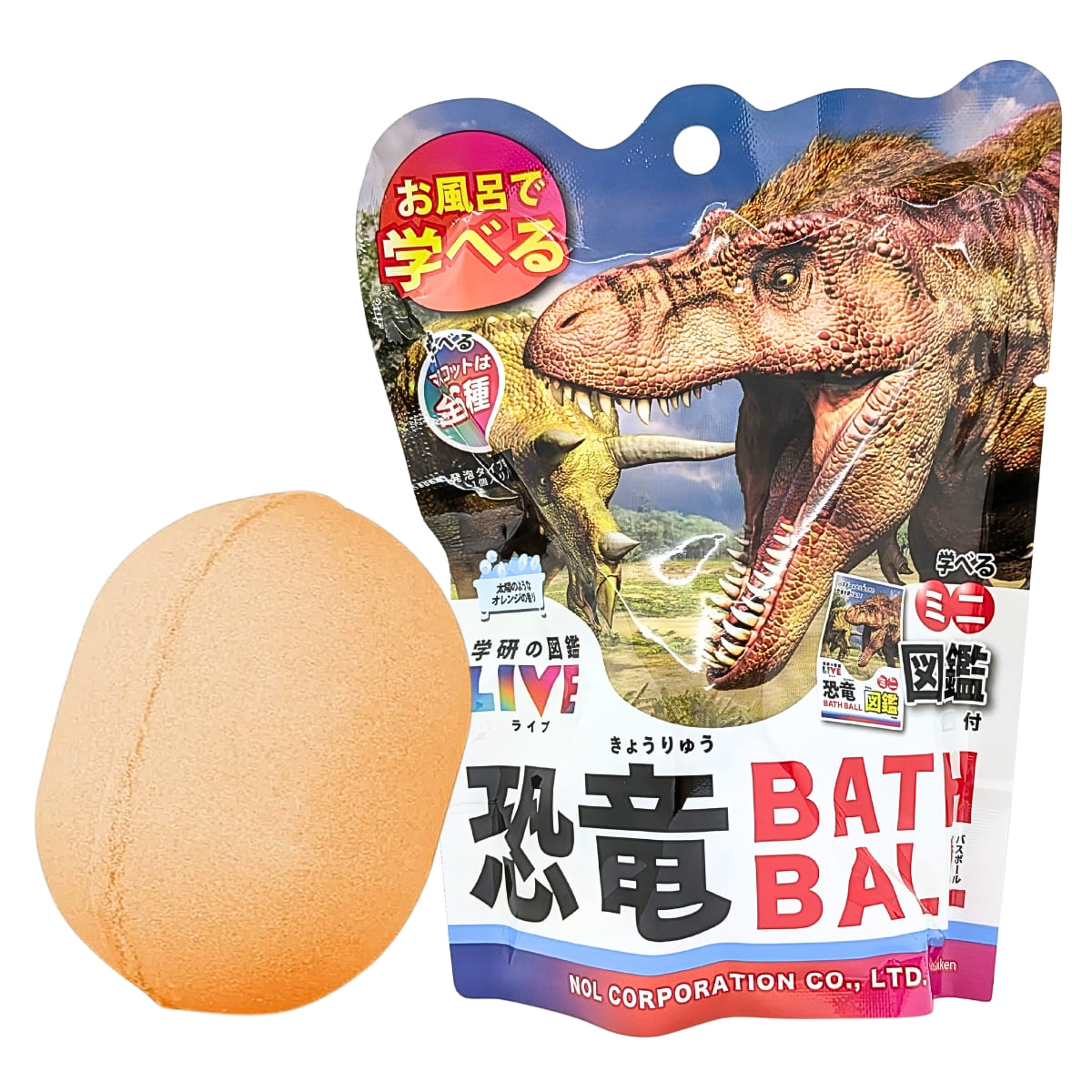 【入浴用化粧品】学研図鑑LIVE バスボール 6個セット 発泡タイプ 対象年齢12歳以上 お風呂で学びと発見 (キャラクター: 恐竜、動物）中国製 対象年齢12歳以上 - 画像 (4)