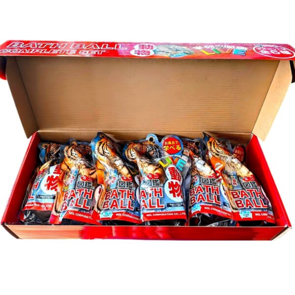 【入浴用化粧品】学研図鑑LIVE バスボール 6個セット 発泡タイプ 対象年齢12歳以上 お風呂で学びと発見 (キャラクター: 恐竜、動物）中国製 対象年齢12歳以上