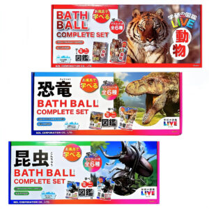 【入浴用化粧品】学研図鑑LIVE バスボール 6個セット 発泡タイプ 対象年齢12歳以上 お風呂で学びと発見 (キャラクター: 恐竜、動物）中国製 対象年齢12歳以上 - 画像 (1)