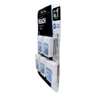 REACH デンタルフロス ワックス加工 フッ素配合 50m×5個 無香料 韓国製 歯間掃除 簡単 初心者向け #56500 デンタルケア 韓国製 発売元:銀座ステファニー - 画像 (2)