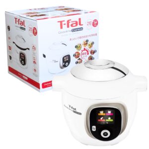 ティファール クックフォーミー エクスプレス 圧力鍋 多機能 蒸す 炒める 煮込む 圧力調理 容量:6L 型番:CY8520JP 1200W-100V 外形(mm):幅328×奥行350×高さ325 人数:2-6人 ホワイト 210レシピ - 画像 (1)