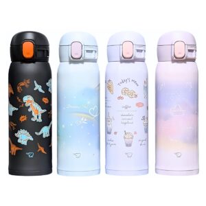 象印 ステンレスマグ 水筒 480ml 型番:SM-WH48  保温 保冷 シームレスせん ラクに洗える ワンタッチ スポーツドリンク可 ガールズ & ボーイズマグ 全4種類 サイズ(cm):幅7×奥行7×高さ22.5 重さ:0.21kg ステンレスボトル - 画像 (1)