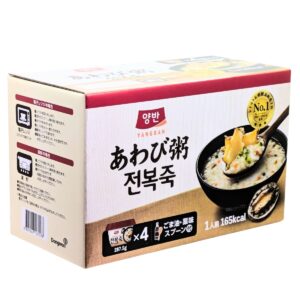 東遠(ドンウォン)あわび粥 あわびの風味とごま油の香ばしい旨味 レンジ 湯銭 そのままでもOK  付属(ごま油、薬味,、スプーン付き) 287.5g x 4個 1個当たり165kcal 原産国:韓国 実用的 母の日 父の日 プレゼント - 画像 (7)