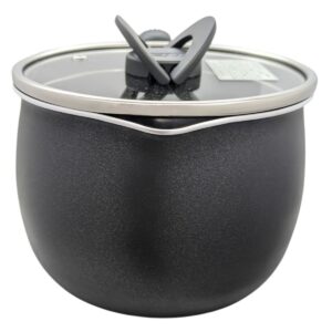 ティファール マルチポット オプティスペース ブラックスパークル 16cm 容量: 2.6L チタンインテンスコーティング ガス火専用 (IH不可) お知らせマークあり 熱源 (ガス / 電気プレートコイル / セラミックヒーター / ハロゲンヒーター) 中国製 - 画像 (7)