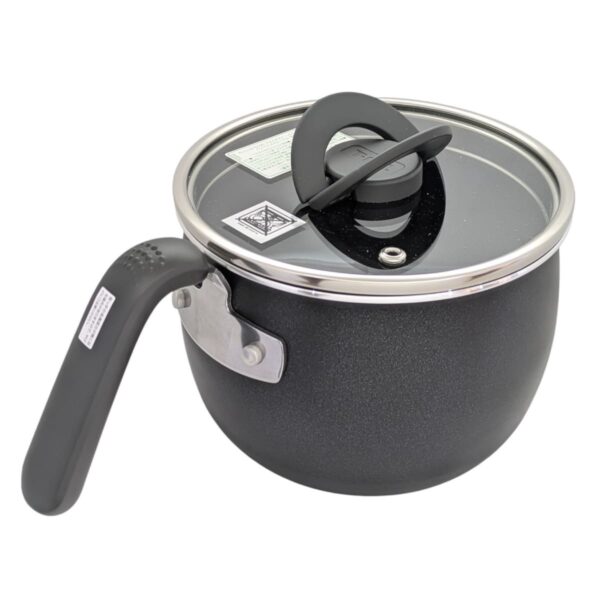 ティファール マルチポット オプティスペース ブラックスパークル 16cm 容量: 2.6L チタンインテンスコーティング ガス火専用 (IH不可) お知らせマークあり 熱源 (ガス / 電気プレートコイル / セラミックヒーター / ハロゲンヒーター) 中国製