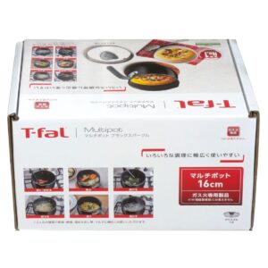 ティファール マルチポット オプティスペース ブラックスパークル 16cm 容量: 2.6L チタンインテンスコーティング ガス火専用 (IH不可) お知らせマークあり 熱源 (ガス / 電気プレートコイル / セラミックヒーター / ハロゲンヒーター) 中国製 - 画像 (12)