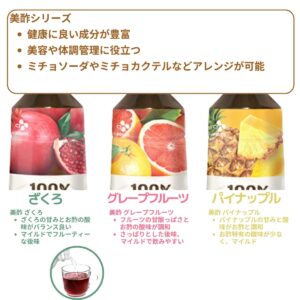 美酢 (ミチョ) アソートセット 希釈用 900ml x 3本 韓国製 100%果実発酵のお酢 調味酢 タイプ2種 (ざくろ グレープフルーツ パイナップル / ざくろ レモン マスカット) 実用的 母の日 父の日 プレゼント - 画像 (3)