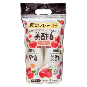 美酢 (ミチョ) アセロラ キウイ 900ml x 2本 限定フレーバー 希釈タイプ ジューシーな甘酸っぱさ 無添加 無着色 1杯で一日分のビタミンC 100%果実発酵のお酢 調味酢 日本 実用的 母の日 父の日 プレゼント - 画像 (6)