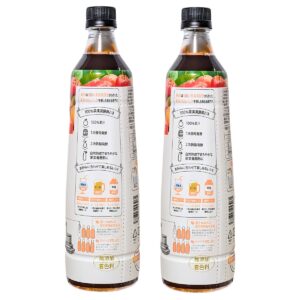 美酢 (ミチョ) アセロラ キウイ 900ml x 2本 限定フレーバー 希釈タイプ ジューシーな甘酸っぱさ 無添加 無着色 1杯で一日分のビタミンC 100%果実発酵のお酢 調味酢 日本 実用的 母の日 父の日 プレゼント - 画像 (5)