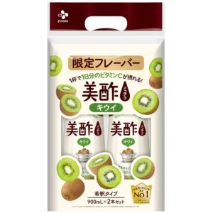美酢 (ミチョ) アセロラ キウイ 900ml x 2本 限定フレーバー 希釈タイプ ジューシーな甘酸っぱさ 無添加 無着色 1杯で一日分のビタミンC 100%果実発酵のお酢 調味酢 日本 実用的 母の日 父の日 プレゼント - 画像 (9)