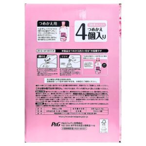 レノアハピネス 夢ふわタッチ 5つ星ホテルのような贅沢な肌ざわり なめらかシルクタッチ 華やかに香るアンティークローズ 特大  詰め替え 750ml (約2ヶ月分)×4個入 - 画像 (3)