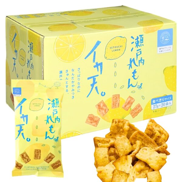 【魚介類加工品】まるか食品 イカ天瀬戸内れもん味 27g x 20袋 食べきりサイズ 一口サイズ