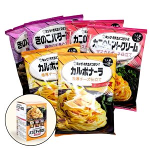 キューピー あえるパスタソース アソート 3種類 各2袋 12食入り (カルボナーラ 濃厚チーズ仕立て、カニのトマトクリームマスカルポーネ仕立て、きのこバター醤油 鶏肉の和風仕立て) 日本製 母の日 父の日 サプライズ ディナー おもてなし #52560 - 画像 (2)