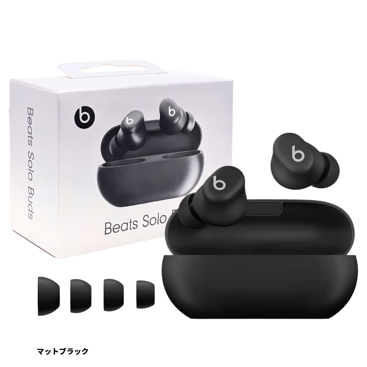 Beats Solo Buds ワイヤレス イヤフォン 小さくて パワフル 左右分離型 インナーイヤー型 互換性:iOS,Android  最長18時間駆動 ペアリング マイク内蔵 通話 BT5.3 カラー:4色 実用的 夏 帰省 旅行準備 進学 就職 通勤 beats イヤホン ワイヤレス - 画像 (4)
