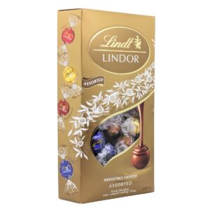 リンツ リンドール ゴールド アソート 4種類(ダーク , ミルク , ホワイト , ヘーゼルナッツ) 600g #593410（Lindt Lindor Gold Assorted 600g）チョコレート, ギフト, 高級チョコ , 個包装 - 画像 (2)