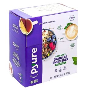 PYURE(ピュア) オーガニック 甘味料 ステビア 120包 砂糖不使用 持ち運びにも便利なパケット 実用的 母の日 父の日 プレゼント - 画像 (7)