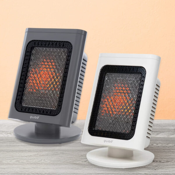 省エネリフレクトストーブ RIFLECA (リフレカ) QS327IV/QS327GY アイボリー/グレー 最大600Wのパワフルな運転『強運転』を搭載