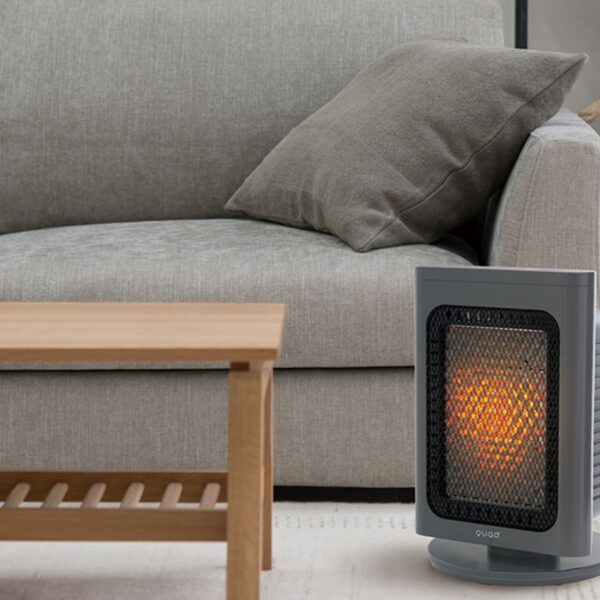 省エネリフレクトストーブ RIFLECA (リフレカ) QS327IV/QS327GY アイボリー/グレー 最大600Wのパワフルな運転『強運転』を搭載