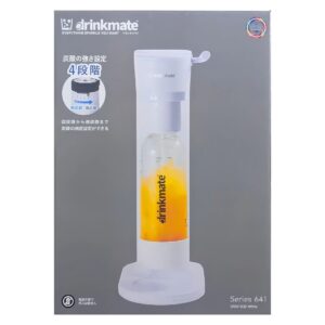 ドリンクメイト 家庭用炭酸飲料メーカー スターターキット Series 641 電気不要 屋外使用OK (カラー: ブラック,ホワイト) 実用的 母の日 父の日 プレゼント - 画像 (2)