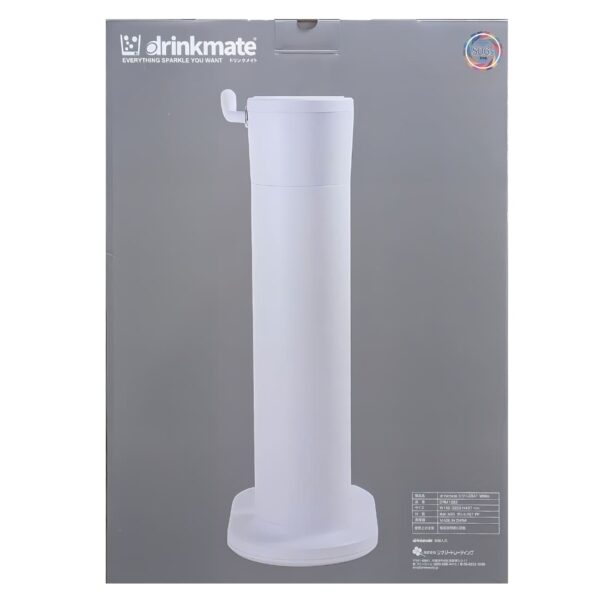 ドリンクメイト 家庭用炭酸飲料メーカー スターターキット Series 641 電気不要 屋外使用OK (カラー: ブラック,ホワイト) 実用的 母の日 父の日 プレゼント