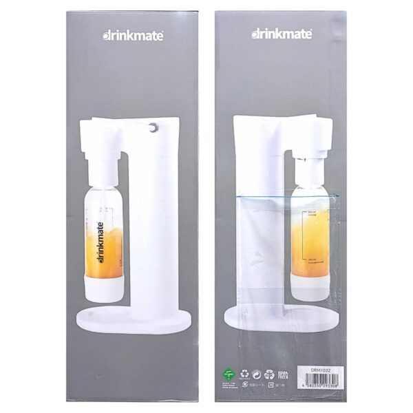 ドリンクメイト 家庭用炭酸飲料メーカー スターターキット Series 641 電気不要 屋外使用OK (カラー: ブラック,ホワイト) 実用的 母の日 父の日 プレゼント