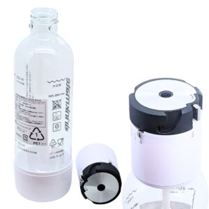 ドリンクメイト 家庭用炭酸飲料メーカー スターターキット Series 641 電気不要 屋外使用OK (カラー: ブラック,ホワイト) 実用的 母の日 父の日 プレゼント - 画像 (8)