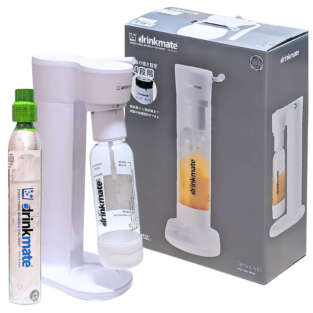 ドリンクメイト 家庭用炭酸飲料メーカー スターターキット Series 641 電気不要 屋外使用OK (カラー: ブラック,ホワイト) 実用的 母の日 父の日 プレゼント - 画像 (13)