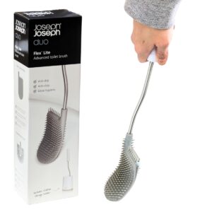 Joseph Joseph デュオ フレックス ライト アドバンスト トイレブラシ 型番:70562 スリムな収納ホルダー 長時間使用しても毛が変形しにくい - 画像 (1)