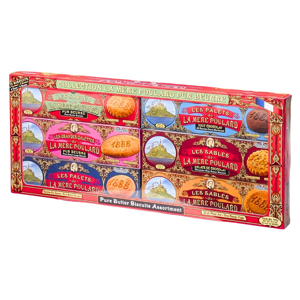 LA MARE POULARD (ラ･メール･プラール) ギフトボックス 6 パック 760 g #63166賞味期限25.8.21半額ご奉仕 - 画像 (1)