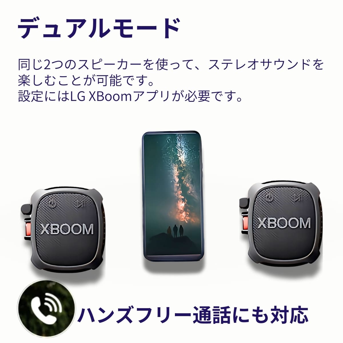 LG XBOOMGo XG2T ワイヤレスポータブルスピーカー 2個パック 万能ストラップで結べる 低音強化 迫力のある音 実用的 母の日 父の日 プレゼント - 画像 (12)