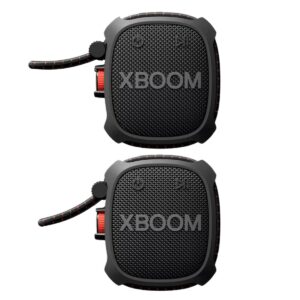 LG XBOOMGo XG2T ワイヤレスポータブルスピーカー 2個パック 万能ストラップで結べる 低音強化 迫力のある音 実用的 母の日 父の日 プレゼント - 画像 (17)