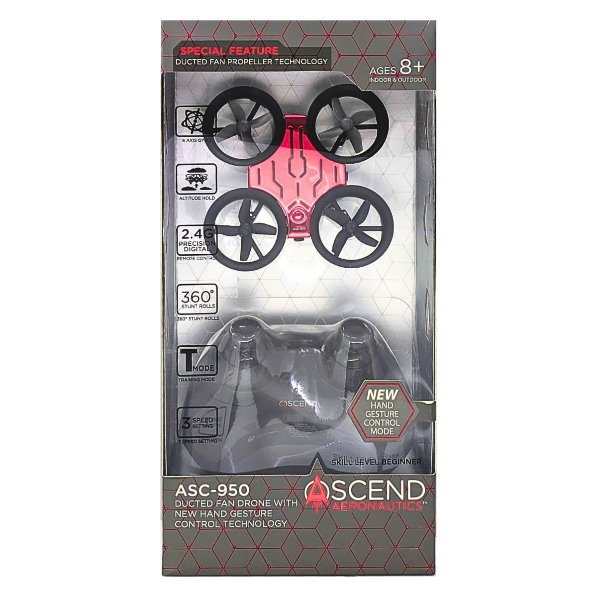 ドローン ASC-950 ハンドジェスチャー操作 安定飛行 室内屋外対応 360度回転 #63541 屋内屋外 安定飛行 障害物回避 360度回転 プレゼント ギフト 入門用として 子供(8歳以上) も大人も遊べる 練習できる ホビー お誕生日 子供の日 プレゼント - 画像 (4)