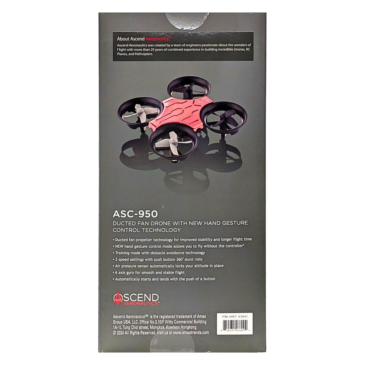 ドローン ASC-950 ハンドジェスチャー操作 安定飛行 室内屋外対応 360度回転 #63541 屋内屋外 安定飛行 障害物回避 360度回転 プレゼント ギフト 入門用として 子供(8歳以上) も大人も遊べる 練習できる ホビー お誕生日 子供の日 プレゼント - 画像 (5)